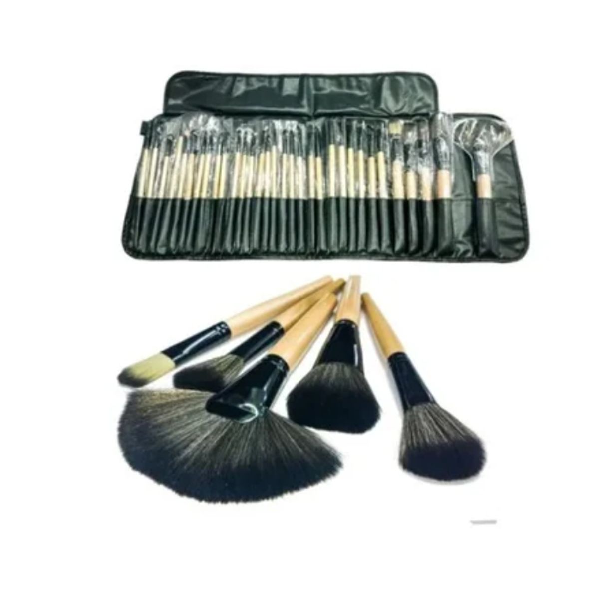 OFERTABKN - Set 32 Pinceles Y Brochas Maquillaje + Bolso Organizador