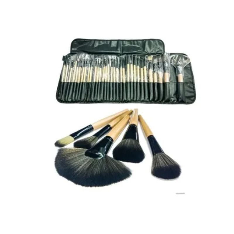 OFERTABKN - Set 32 Pinceles Y Brochas Maquillaje + Bolso Organizador