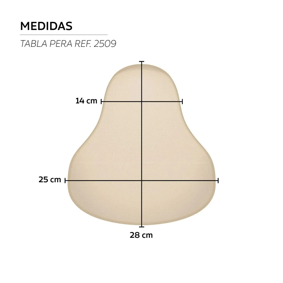 FAJAS SALOME - Tabla Pera Colombiana para fajas 2509 Fajas Salome
