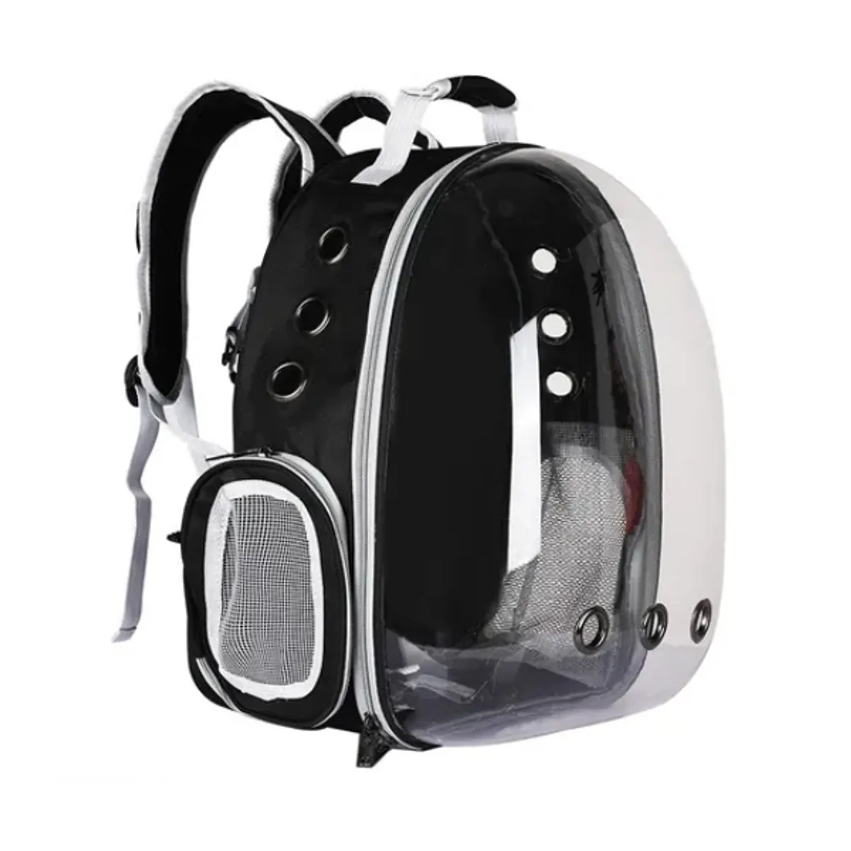 CRUSEC - Mochila Transportadora De Gato Perro Mascotas Negro