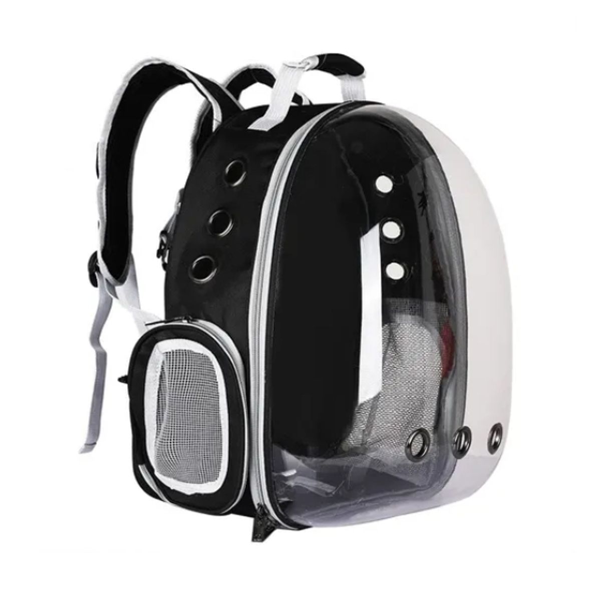 CRUSEC - Mochila Transportadora De Gato Perro Mascotas Negro