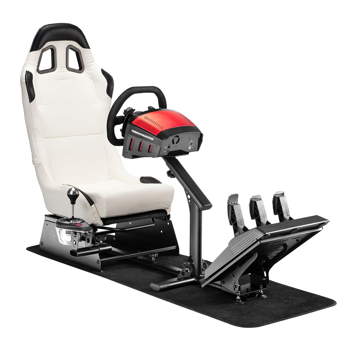 RACINGGAMES - Simulador Cockpit Blanco Logitech Thrustmaster Moza PXN