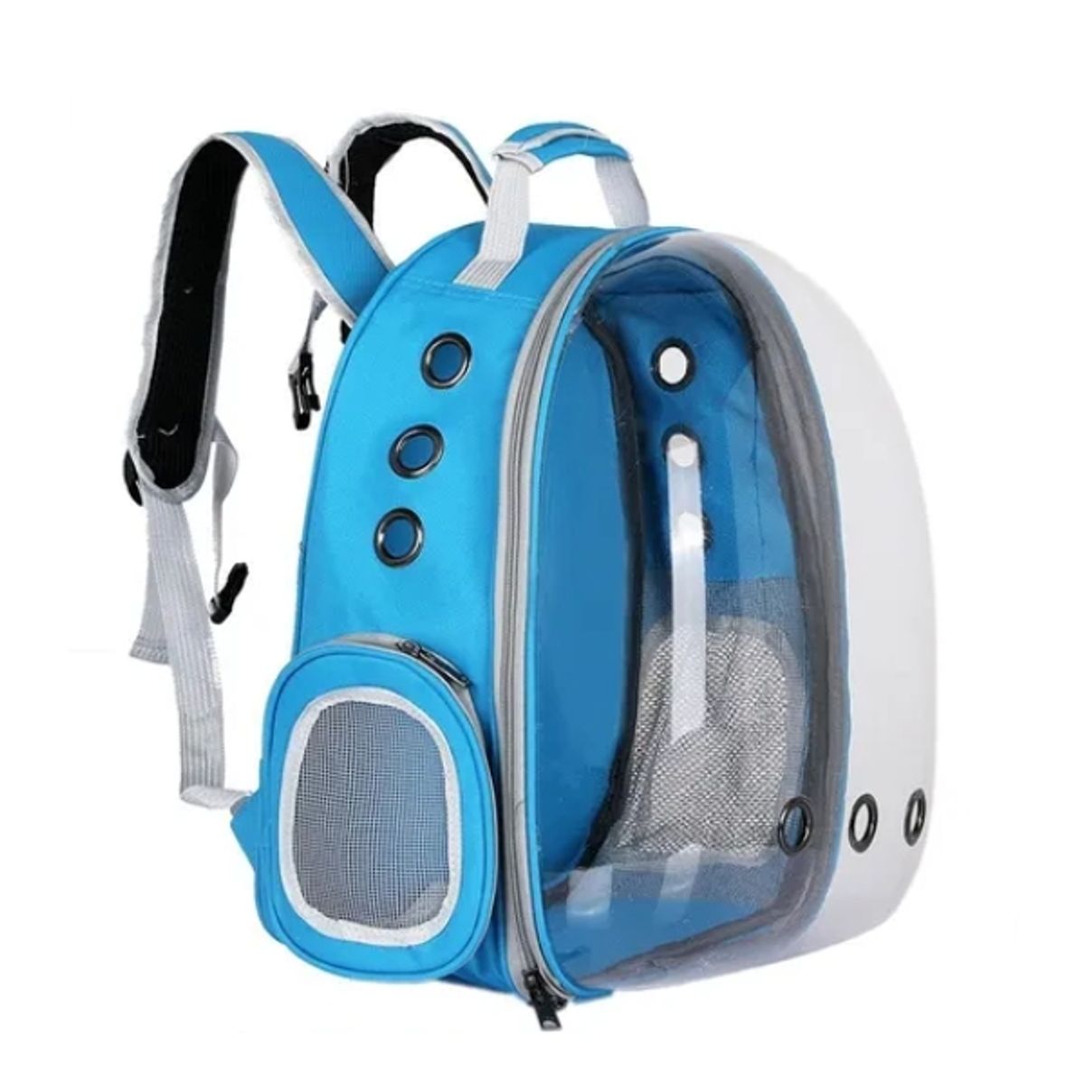 CRUSEC - Mochila Transportadora De Gato Perro Mascotas Celeste