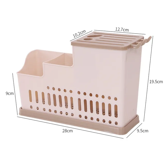 GENERICO - Organizador de Cubiertos Servicios Beige 6062.