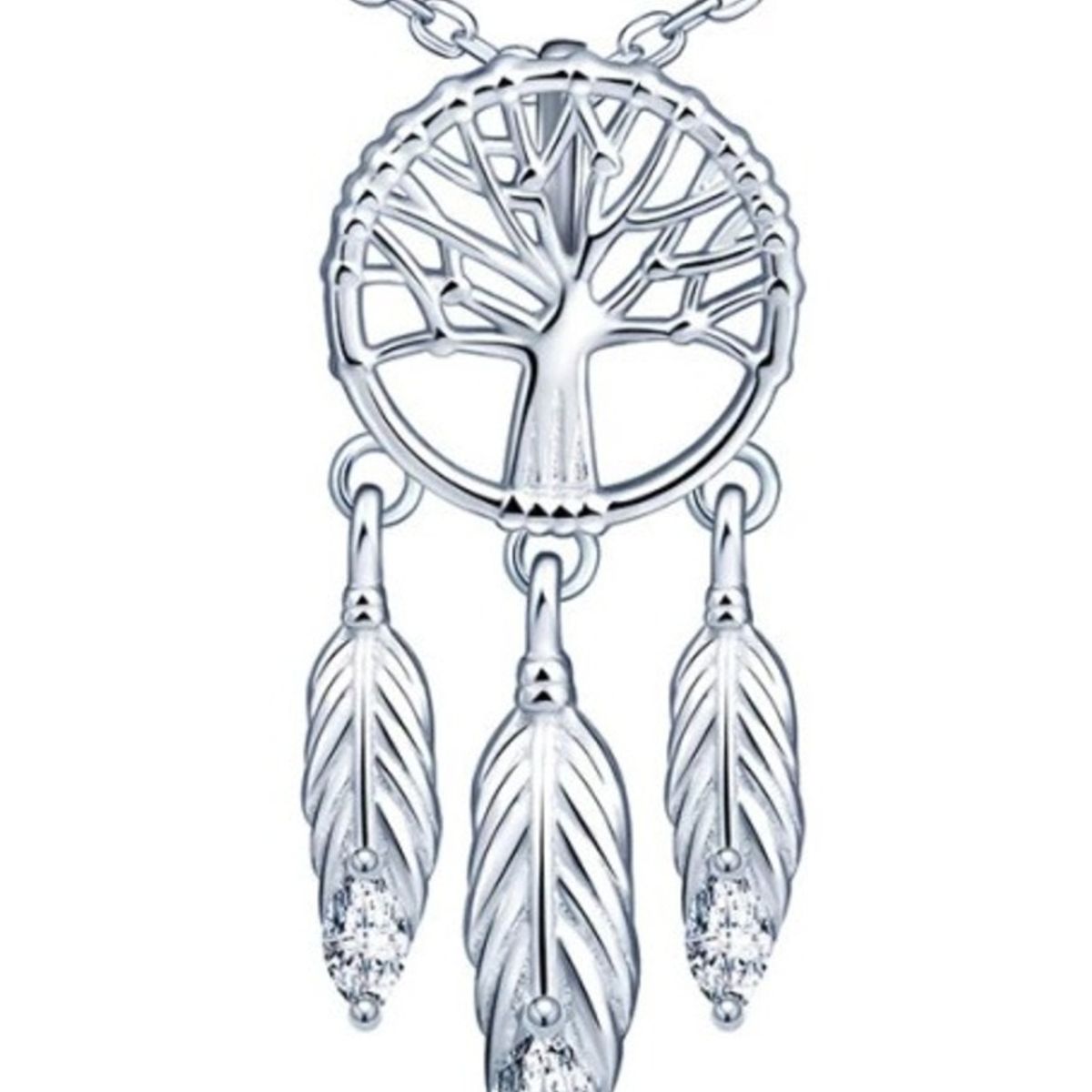 GENERICO - Collar plata 925 atrapasueños mujer regalo