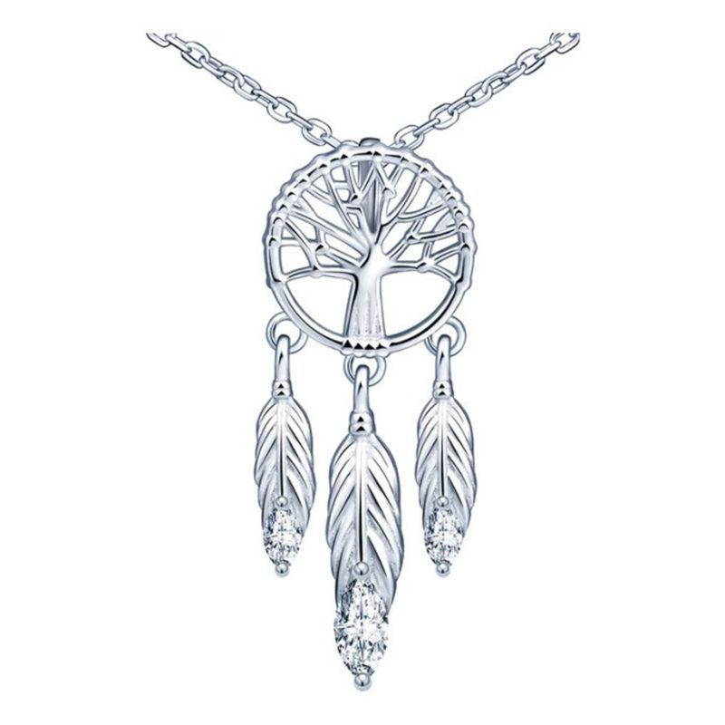 GENERICO - Collar plata 925 atrapasueños mujer regalo