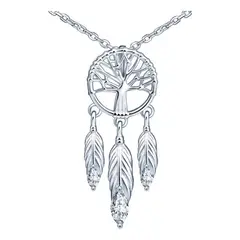 GENERICO - Collar plata 925 atrapasueños mujer regalo
