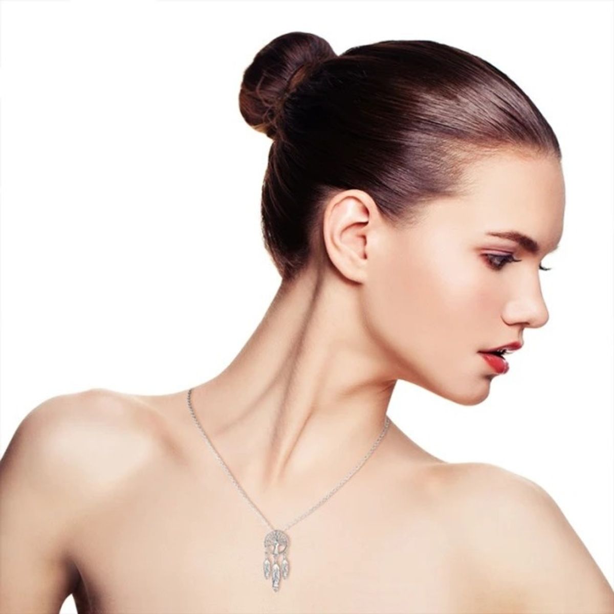GENERICO - Collar plata 925 atrapasueños mujer regalo