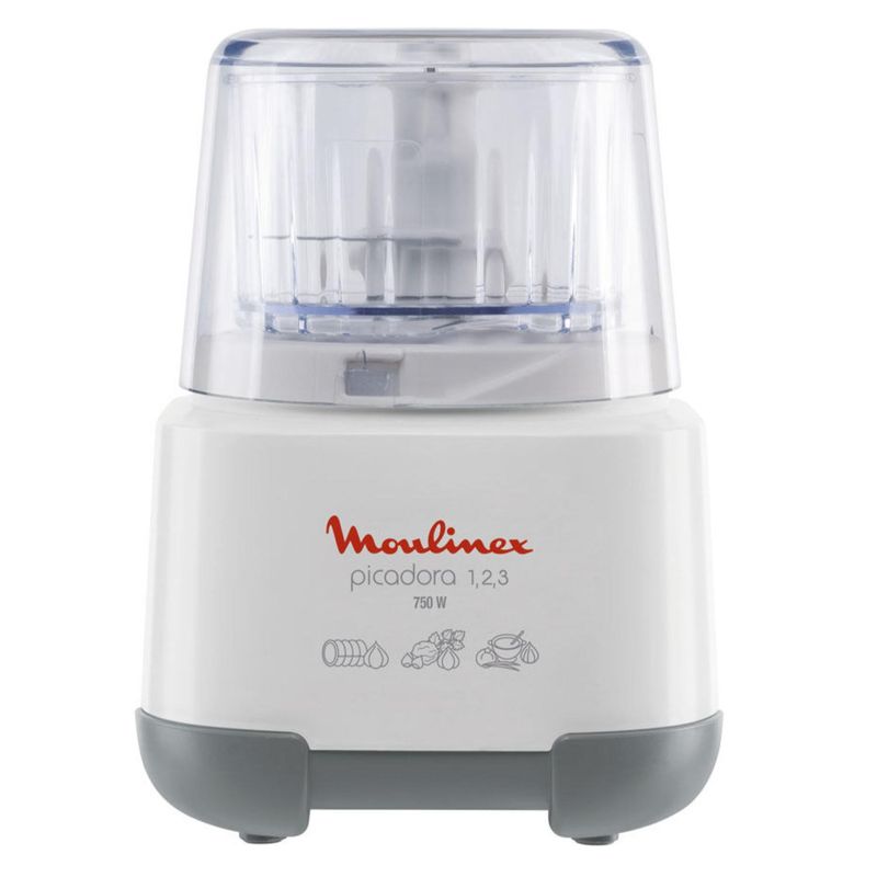 MOULINEX - Picadora Electrica 300gr 750W Blanco Picadora 123 Moulinex