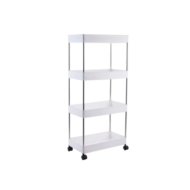 GENERICO - Estante Mueble Organizador Baño Cocina Con Ruedas 4 Niveles