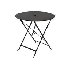 REMATIME - Mesa De Comedor Metálica Denis Plegable Negro