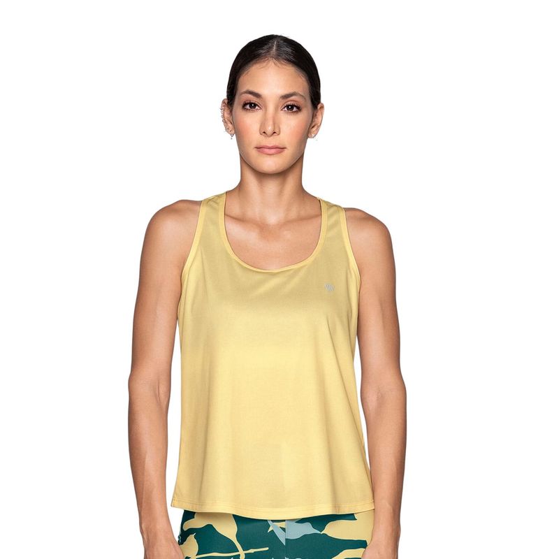 LEONISA - Ropa Deportiva 195336 Camiseta Amarillo