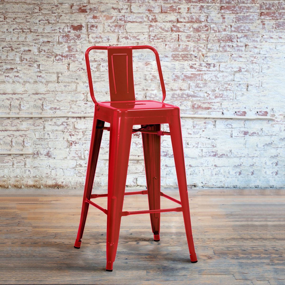 FORM DESIGN - Taburete Medio 67 Tolix c/resp Rojo Form