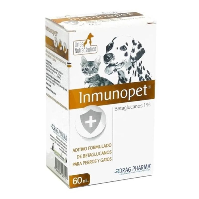 DRAG PHARMA - Inmunopet Suplemento De Betaglucanos Perros Y Gatos 60ml