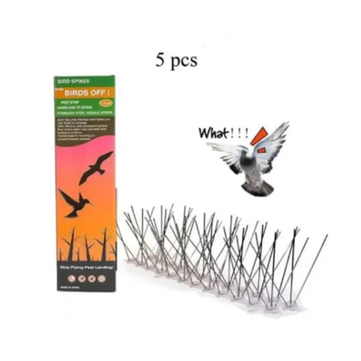 OFERTABKN - Pack 5 Púas Repelentes Palomas Anti Aves Ahuyentador
