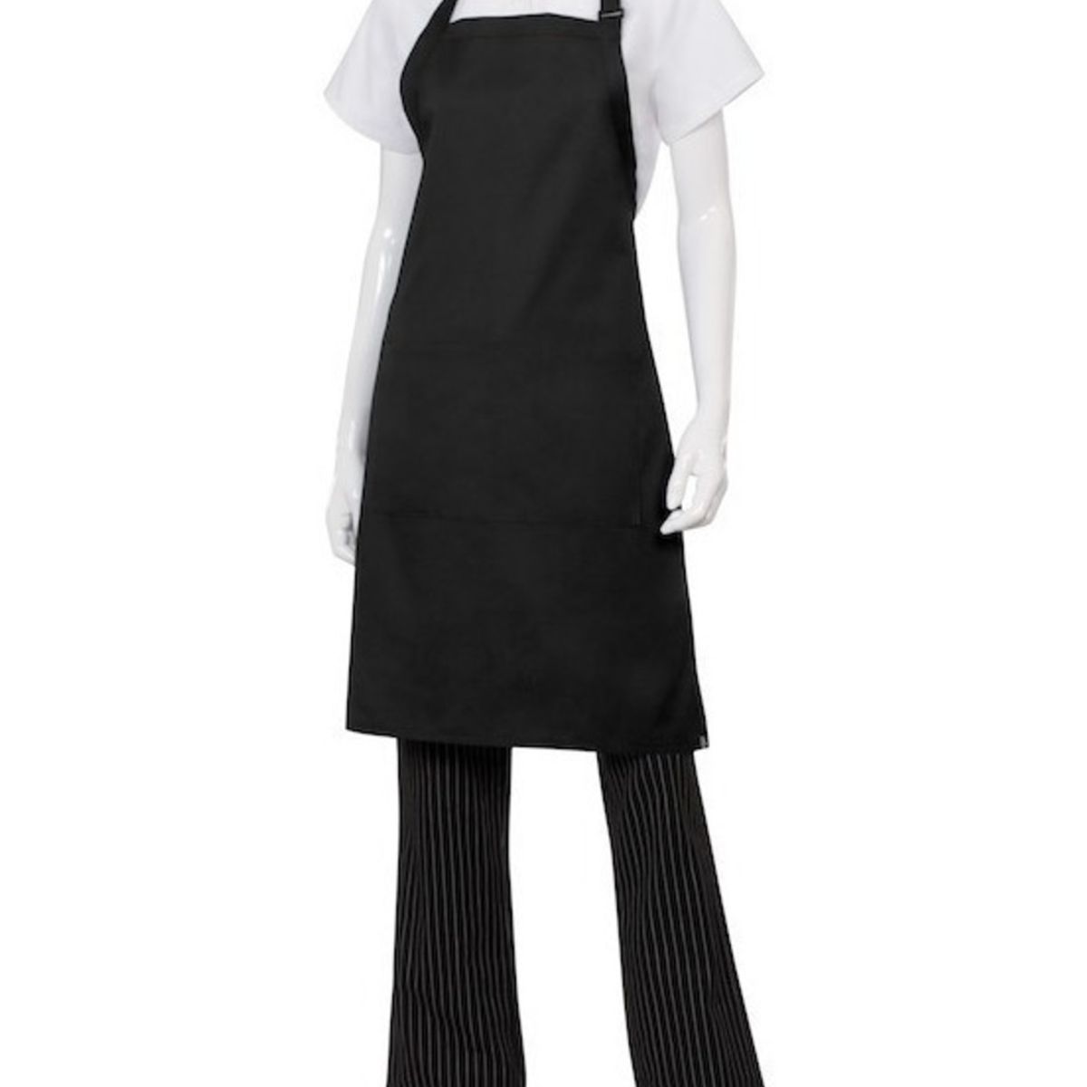 CHEF OUTFITTERS - Pack X 4 Pecheras O Delantales Negro CHEF OUTFITTERS