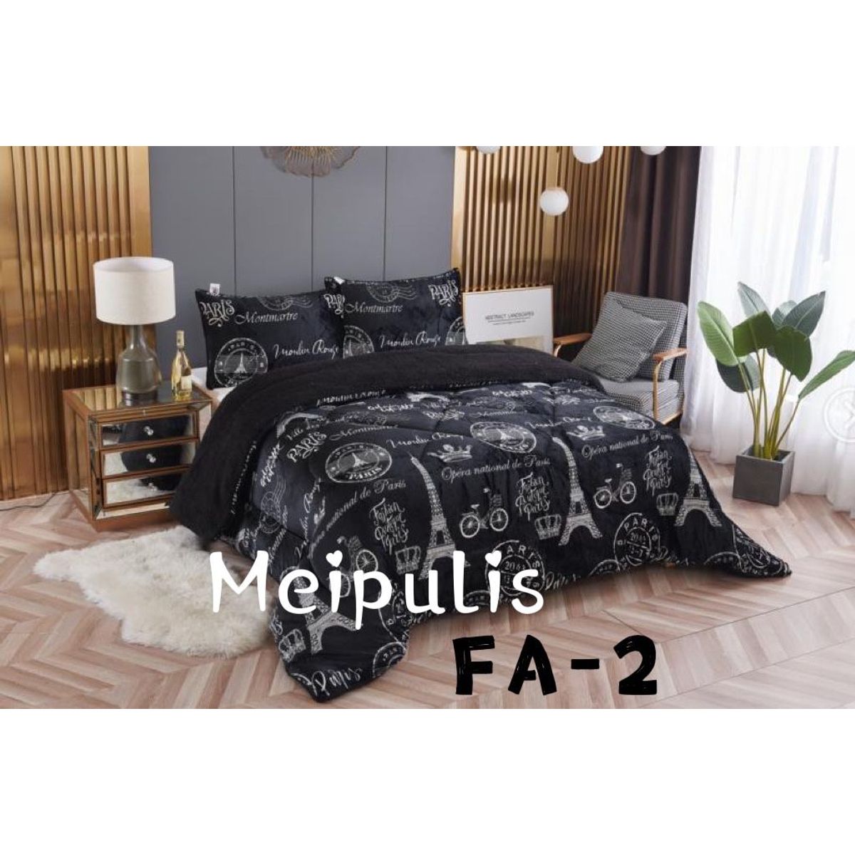 GENERICO - Cobertor de invierno Plush con Chiporro 2 Plazas