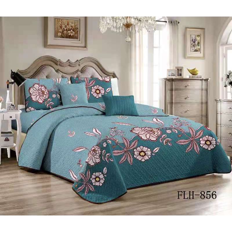 GENERICO - Cobertor Quilts de Verano 2 plazas Turquesa - 856