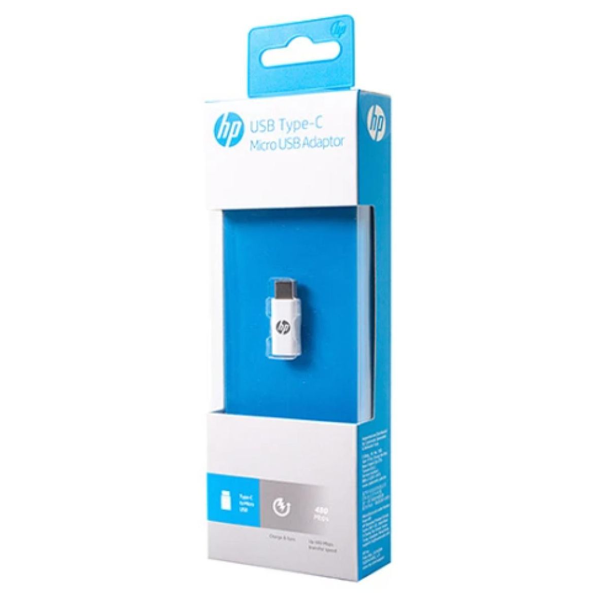 HP - Adaptador Micro USB A USB Tipo C USB 2.0 480Mbps Blanco HP