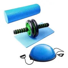 SDFIT - Bosu Con Manillas Foam Roller Rueda Abdominal