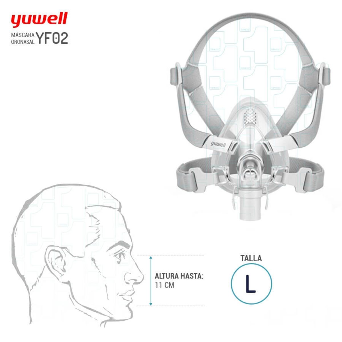 YUWELL - Mascara Oronasal YF02 Talla L