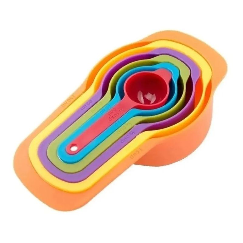 GENERICO - Cucharas Tazas Medidoras Cucharas Medidoras Plastico Colores