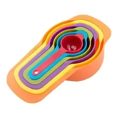 GENERICO - Cucharas Tazas Medidoras Cucharas Medidoras Plastico Colores