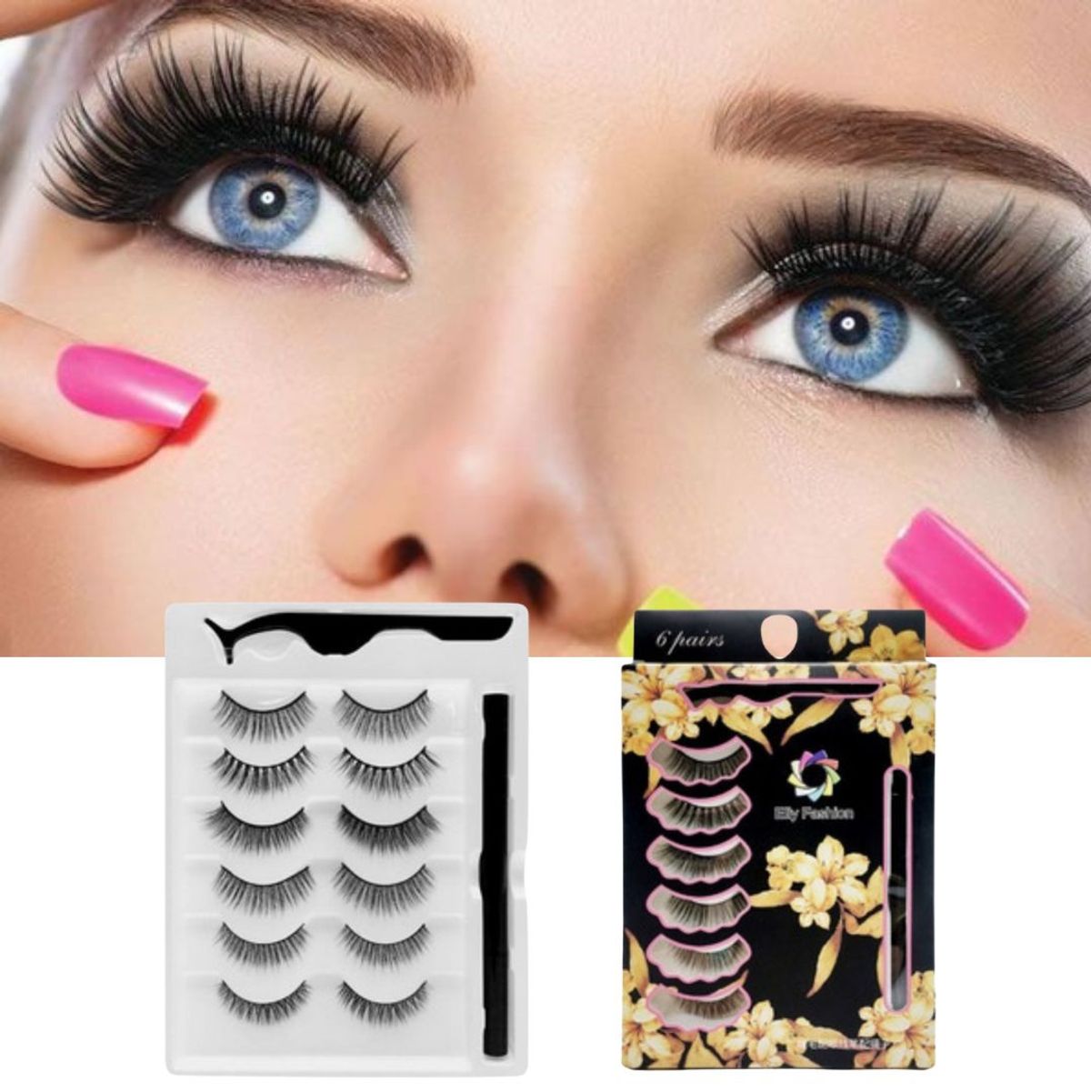 GENERICO - Pestañas Magneticas con Delineador