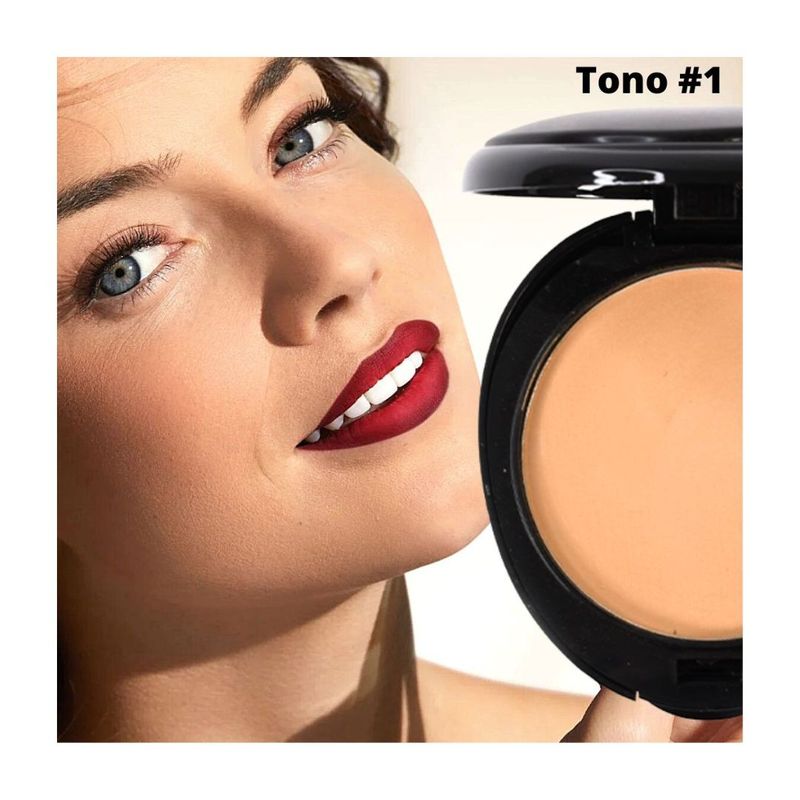 DOLCE BELLA - Polvo compacto larga duracion con filtro solar.-