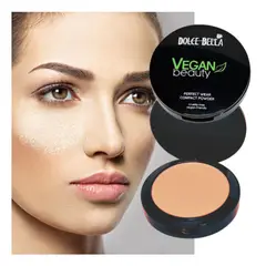 DOLCE BELLA - Polvo compacto VEGANO larga duracion con filtro solar.-