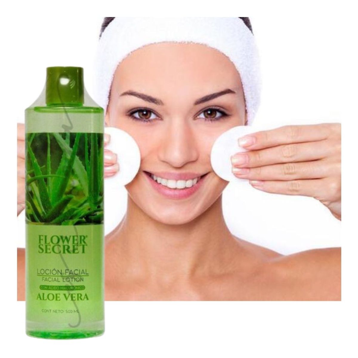 FLOWER SECRET - Locion facial refrescante equilibradora del ph e hidratante