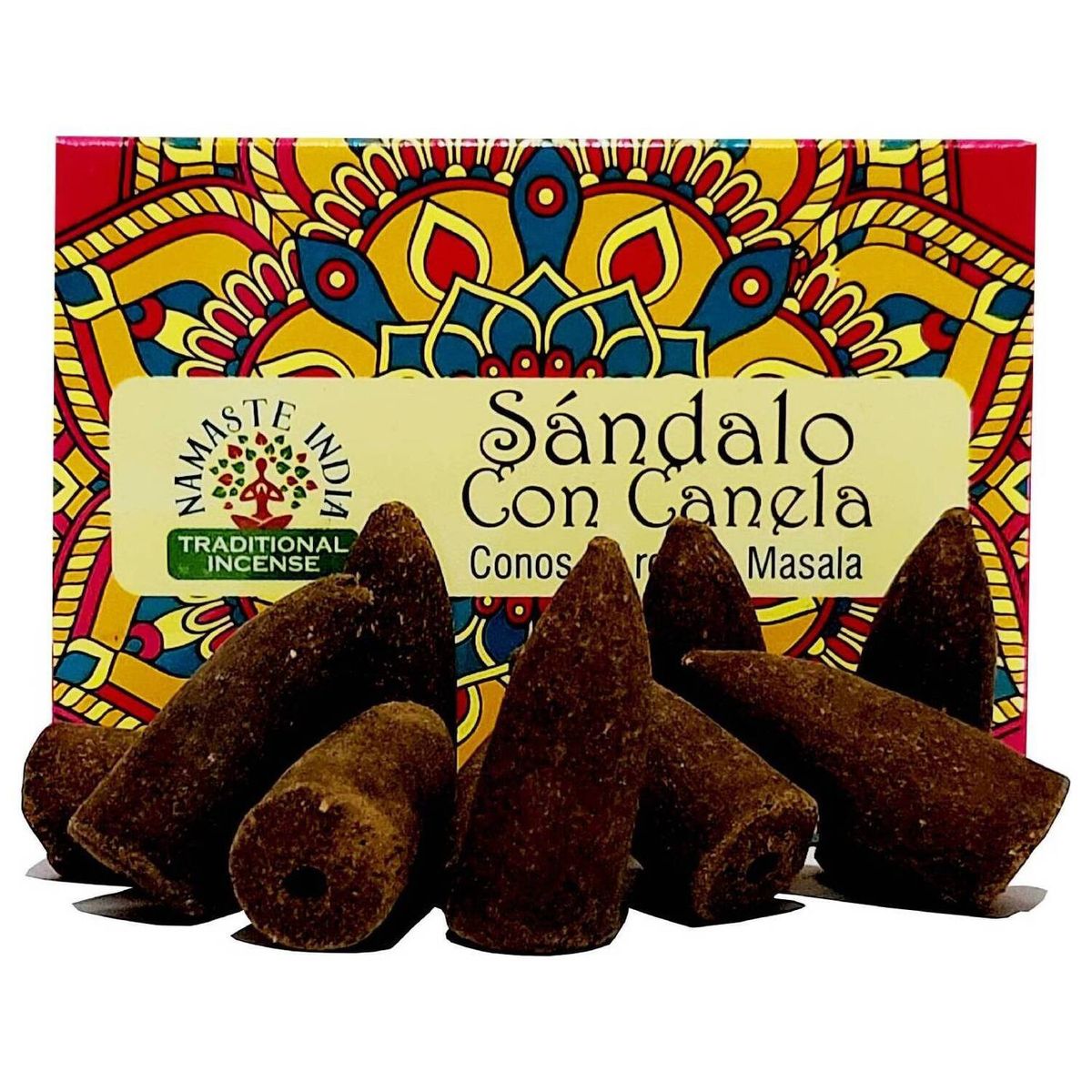 GENERICO - Conos de Incienso Cascada Sándalo Canela - Namaste