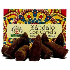 GENERICO - Conos de Incienso Cascada Sándalo Canela - Namaste