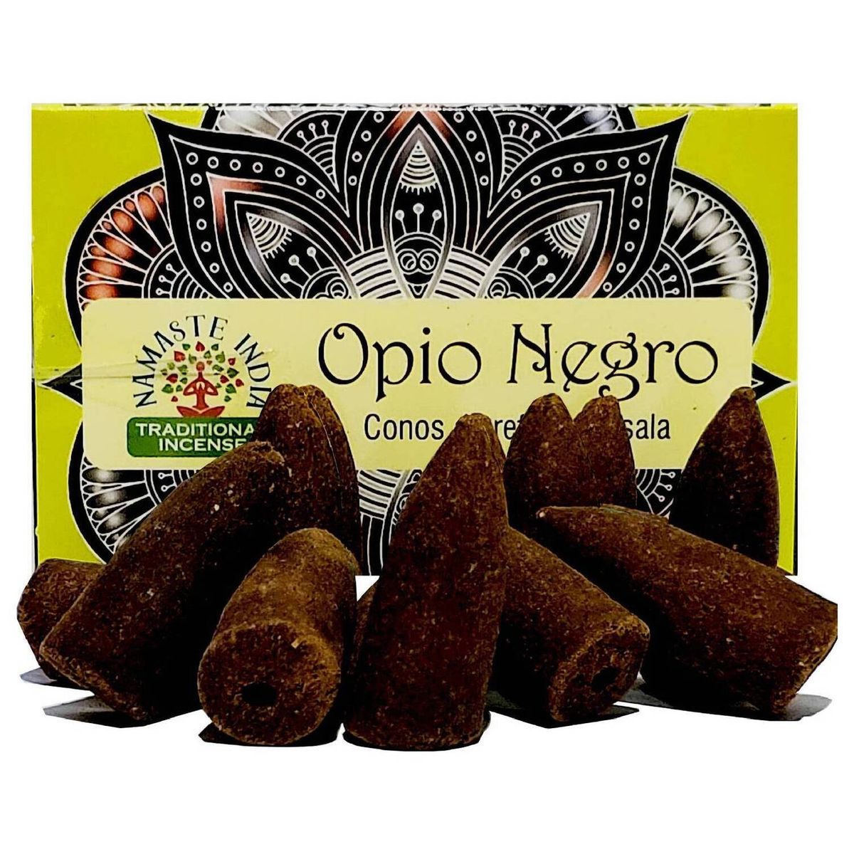 GENERICO - Conos de Incienso Cascada Opio Negro - Namaste