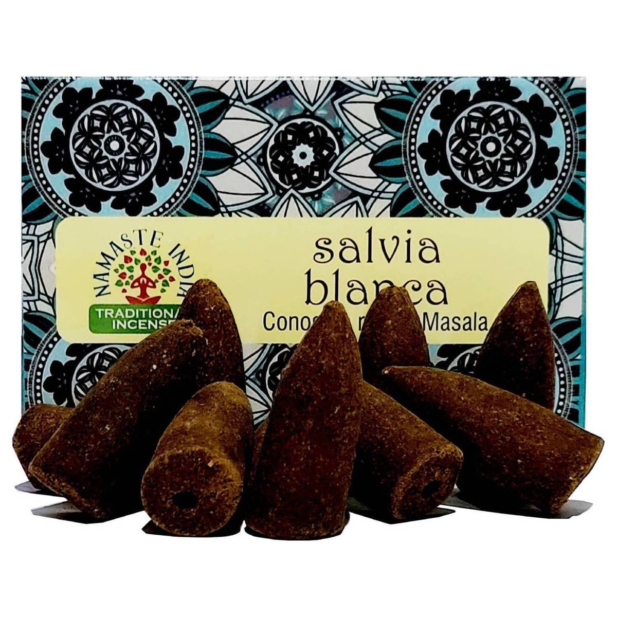 GENERICO - Conos de Incienso Cascada Salvia Blanca - Namaste