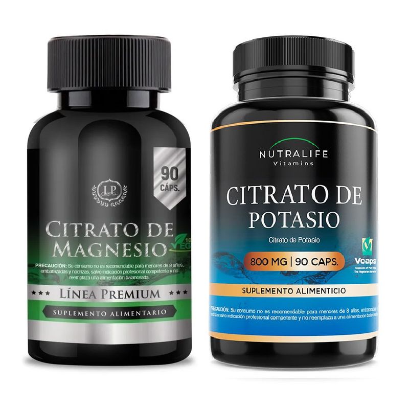 GENERICO - Citrato Magnesio Puro Zeo + Citrato Potasio Puro Lf 180 Caps 2x90