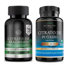 GENERICO - Citrato Magnesio Puro Zeo + Citrato Potasio Puro Lf 180 Caps 2x90