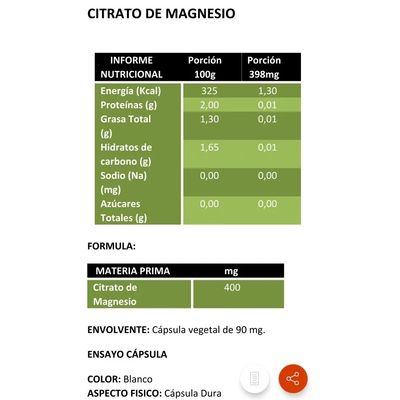 Imagen 2 del producto Citrato Magnesio Puro Zeo + Citrato Potasio Puro Lf 180 Caps 2x90