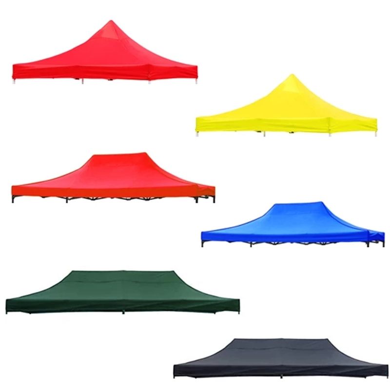 GENERICO - Lona Oxford Engomada Para Toldo Plegable 3x2 MTS Negro Impermeable