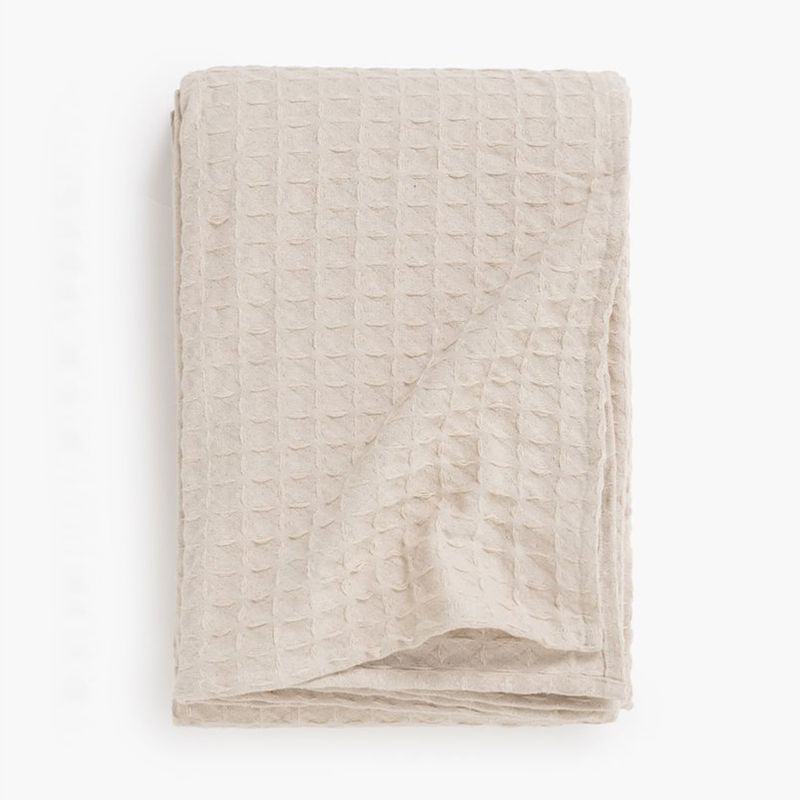 CALMA HOUSE - Cubrecama Panal 270x280 Crudo (cama King o Superking) Calma House