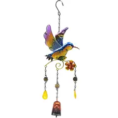 KUANGYE - Colgante Jardín Colibrí Vidrio Y Cobre