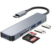 Hub Adaptador Usb Tipo C 5 En 1 Para Mac Macbook Windows