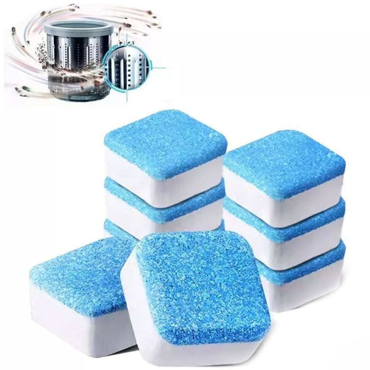 KUANGYE - Pastillas Efervescentes Limpieza De Máquina Lavadora X12