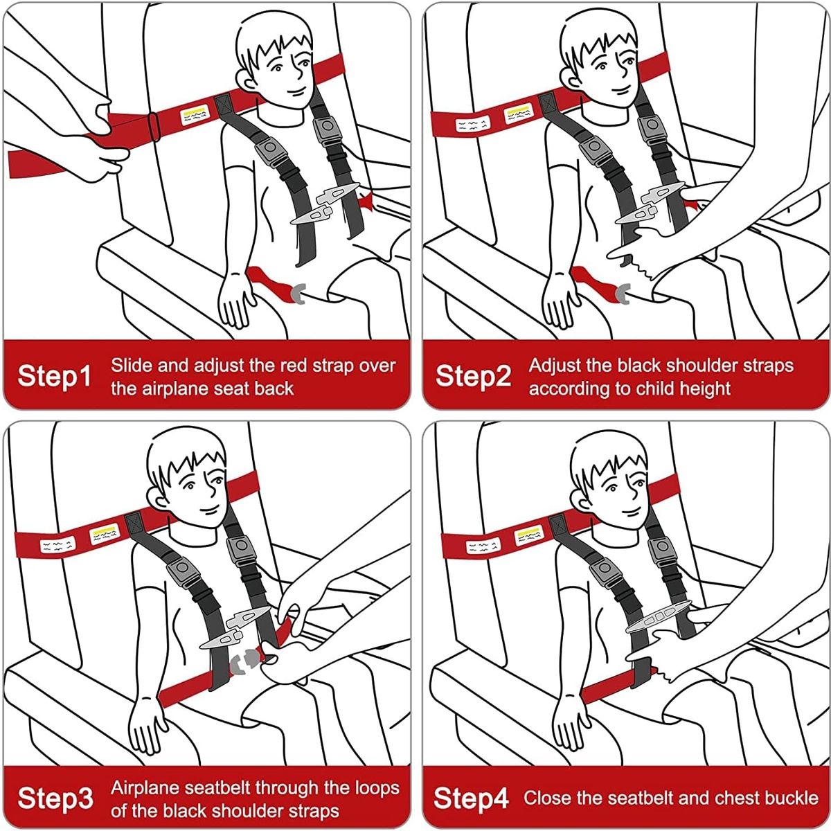 KUANGYE - Arnes De Avion Para Seguridad Infantil