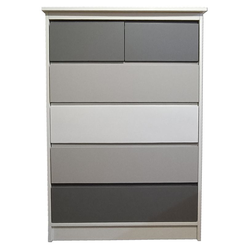 DECORACION CREATIVA - Cajonera 6 C Gris Grafito Minimal