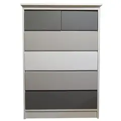 DECORACION CREATIVA - Cajonera 6 C Gris Grafito Minimal