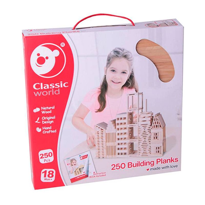CLASSIC WORLD - Bloques de Madera Classic World 250 Piezas