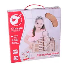 CLASSIC WORLD - Bloques de Madera 250 Piezas