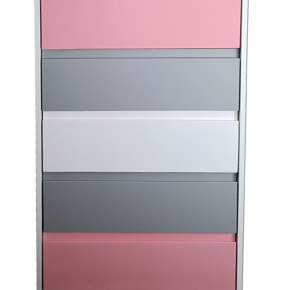 DECORACION CREATIVA - Cajonera 5 C Rosado Gris Minimal