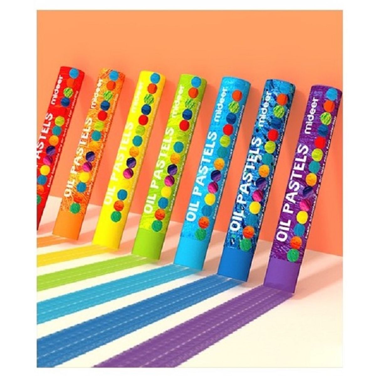 MIDEER - 24 lápices pasteles al óleo